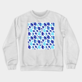 Blue Party Balloon Pattern Crewneck Sweatshirt